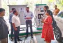 कलेक्टर सिंह ने मल्टीलेवल पार्किंग में स्थापित इलेक्ट्रिक चार्जिंग स्टेशन का किया निरीक्षण