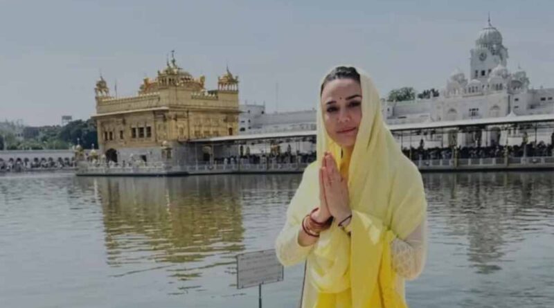 स्वर्ण मंदिर पहुंची प्रीति जिंटा ने इंस्टाग्राम पर वीडियो किया शेयर