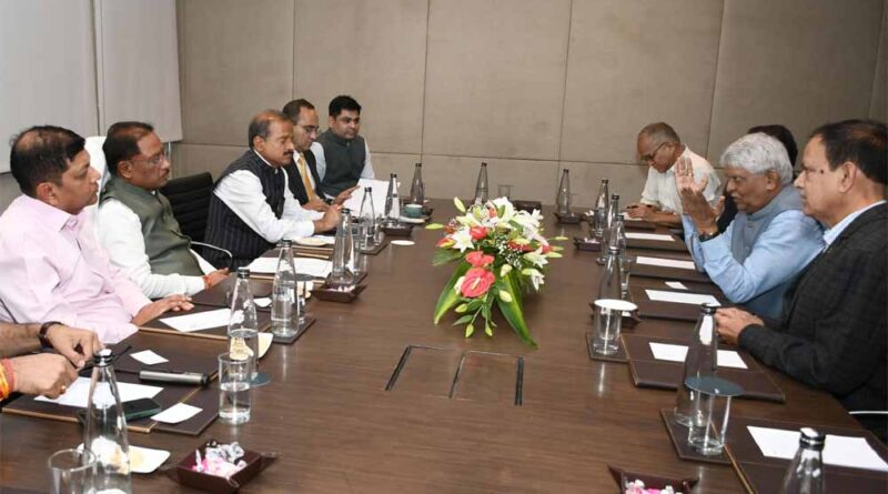 मुख्यमंत्री साय से सौजन्य मुंबई में  श्रीलंका के प्रमुख औद्योगिक समूह ललन ग्रुप के प्रतिनिधि दिलीप पारिक ने की सौजन्य मुलाक़ात