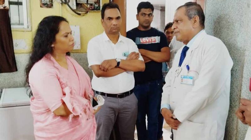 आयुक्त चिकित्सा शिक्षा शिखा राजपूत तिवारी ने अम्बेडकर अस्पताल का किया निरीक्षण