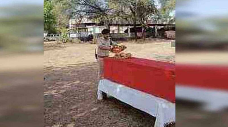 दिवंगत सब इंस्पेक्टर नाथूराम को गार्ड ऑफ ऑनर के साथ  दी विदाई, ड्यूटी के दौरान हादसे हुआ निधन