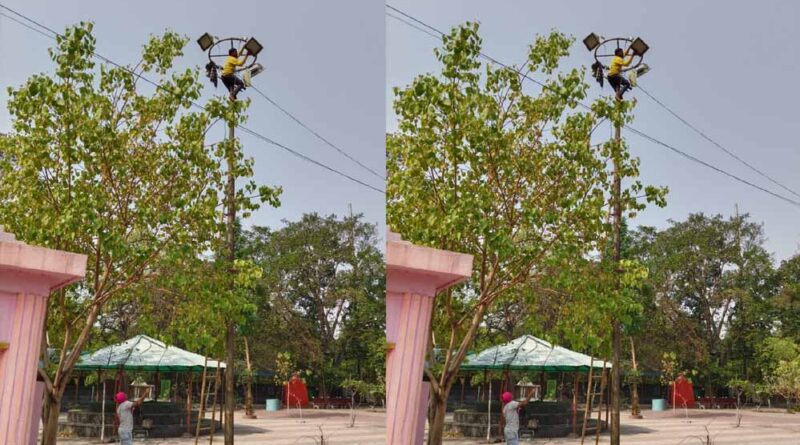 सुशासन तिहार : बंद पड़े स्ट्रीट लाइटों में सुधार से जगमग हुए सड़क