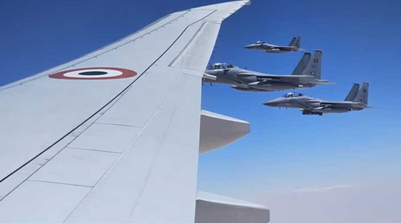 PM मोदी की सुरक्षा में आसमान में सऊदी अरब के सऊदी के F-15 लड़ाकू विमान