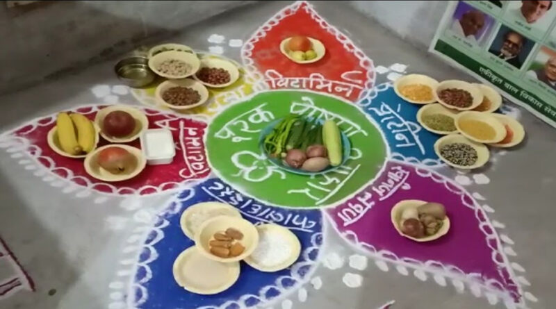 मोहला : कलेक्टर ने आंगनबाड़ी केन्द्र में पोषण पखवाड़ा 2025 का किया शुभारंभ