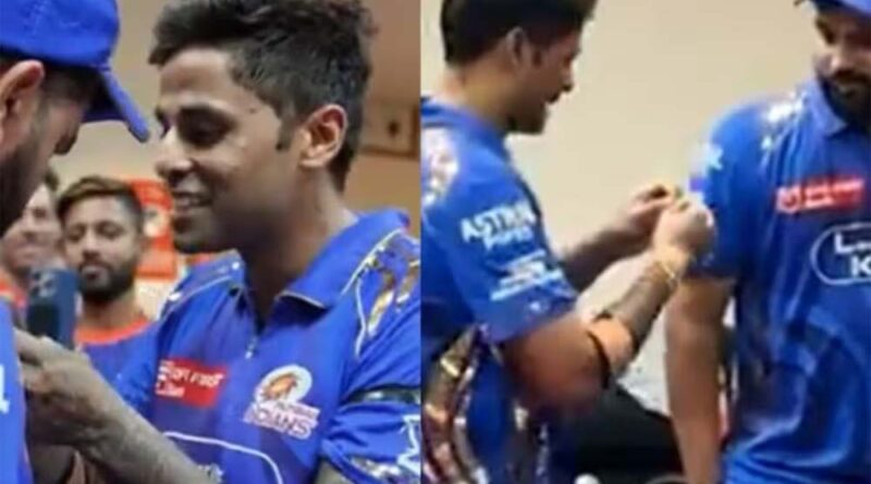 हिटमैन रोहित शर्मा को मुंबई इंडियंस के ड्रेसिंग रूम में स्पेशल अवॉर्ड से नवाजा गया