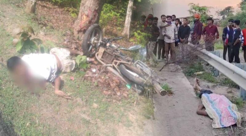 बलरामपुर में पेड़ से टकराई तेज रफ्तार बाइक, युवक की मौत