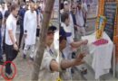 राहुल गांधी ने दादी इंदिरा गांधी की प्रतिमा पर फूल चढ़ाया और श्रद्धांजलि दी, लेकिन इस दौरान उन्होंने जूते नहीं उतारे