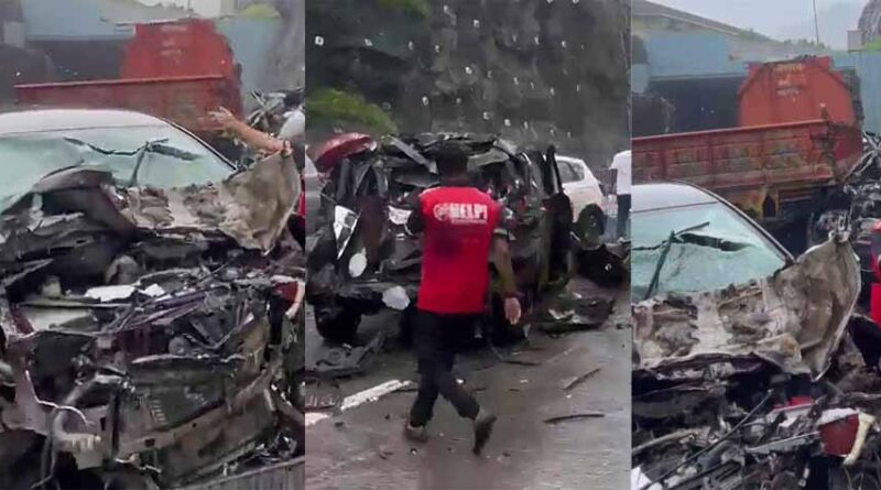 मुंबई-पुणे एक्सप्रेसवे पर भीषण हादसा: 16 गाड़ियां आपस में टकराईं, 1 की मौत, कई घायल