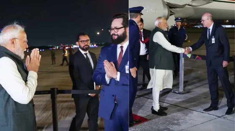 ब्रिक्स शिखर सम्मेलन के लिए ब्राजील पहुंच पीएम मोदी