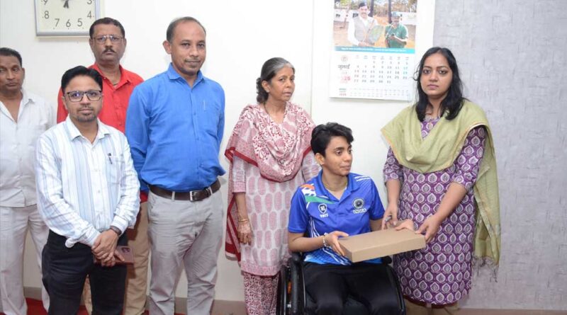 पैरा खिलाड़ी सुश्री तिवारी की राह हुई आसान, स्पोर्ट व्हीलचेयर से खेलों में कर सकेंगी श्रेष्ठ प्रदर्शन