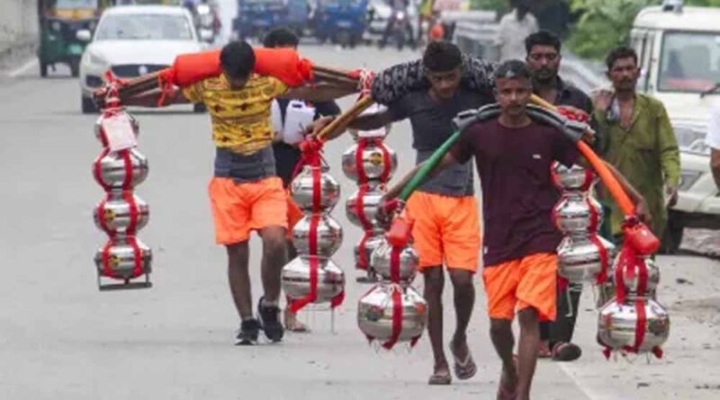 उत्तराखंड : कांवड़ यात्रा शुरू, पहले ही दिन हजारों कांवड़िए गंगा जल भरने हरिद्वार पहुंचे