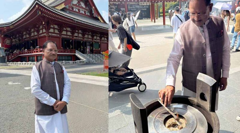 टोक्यो यात्रा: सीएम साय ने असाकुसा मंदिर में की पूजा, प्रदेश की समृद्धि मांगी