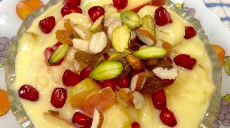 फटाफट बनाएं केसर वाला फ्रूट कस्टर्ड