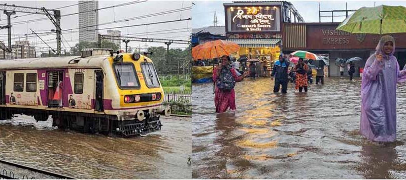 मुंबई में बारिश का कहर: 24 घंटे में 6 की मौत, 15 घंटे ठप रही हार्बर लाइन