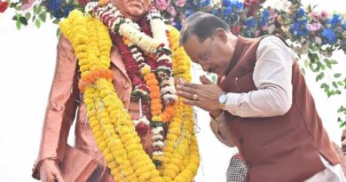 मुख्यमंत्री विष्णुदेव साय ने संविधान दिवस के अवसर पर डॉ. भीमराव अंबेडकर की प्रतिमा पर माल्यार्पण कर किया नमन