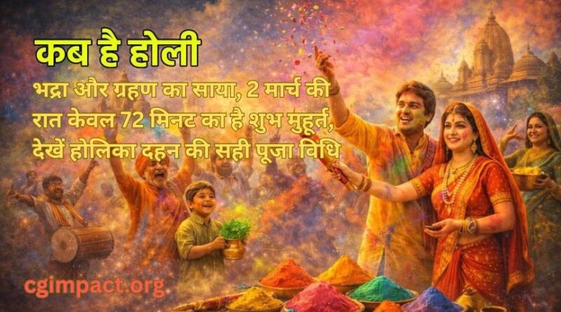 होली: भद्रा और ग्रहण का साया, 2 मार्च की रात केवल 72 मिनट का है शुभ मुहूर्त, देखें होलिका दहन की सही पूजा विधि